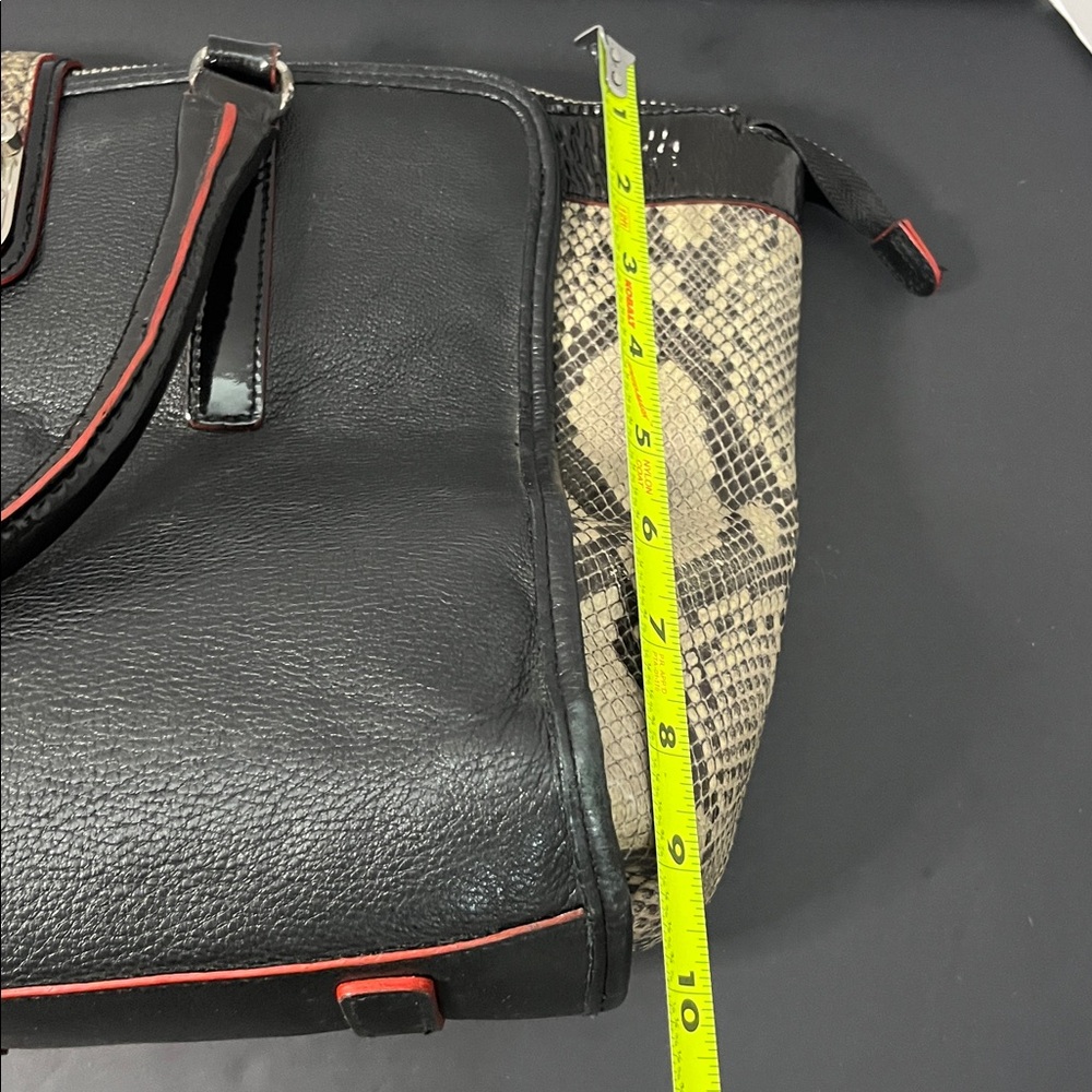 Brighton Black and Tan Leather Satchel - Picture 11 of 11